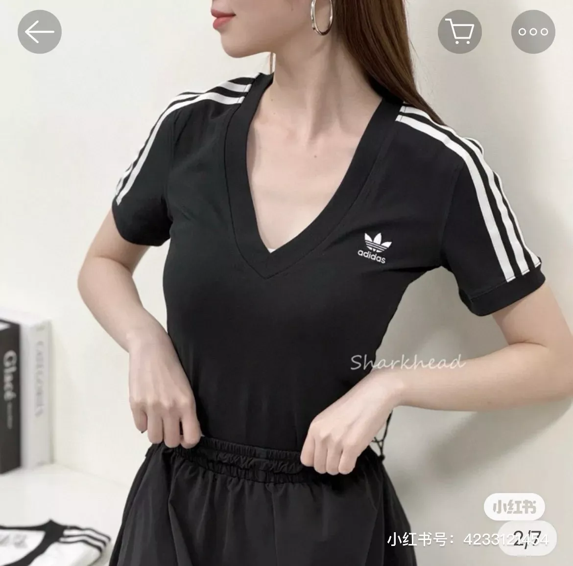 아디다스 브이넥 여성 반소매 티셔츠 상세 이미지 35