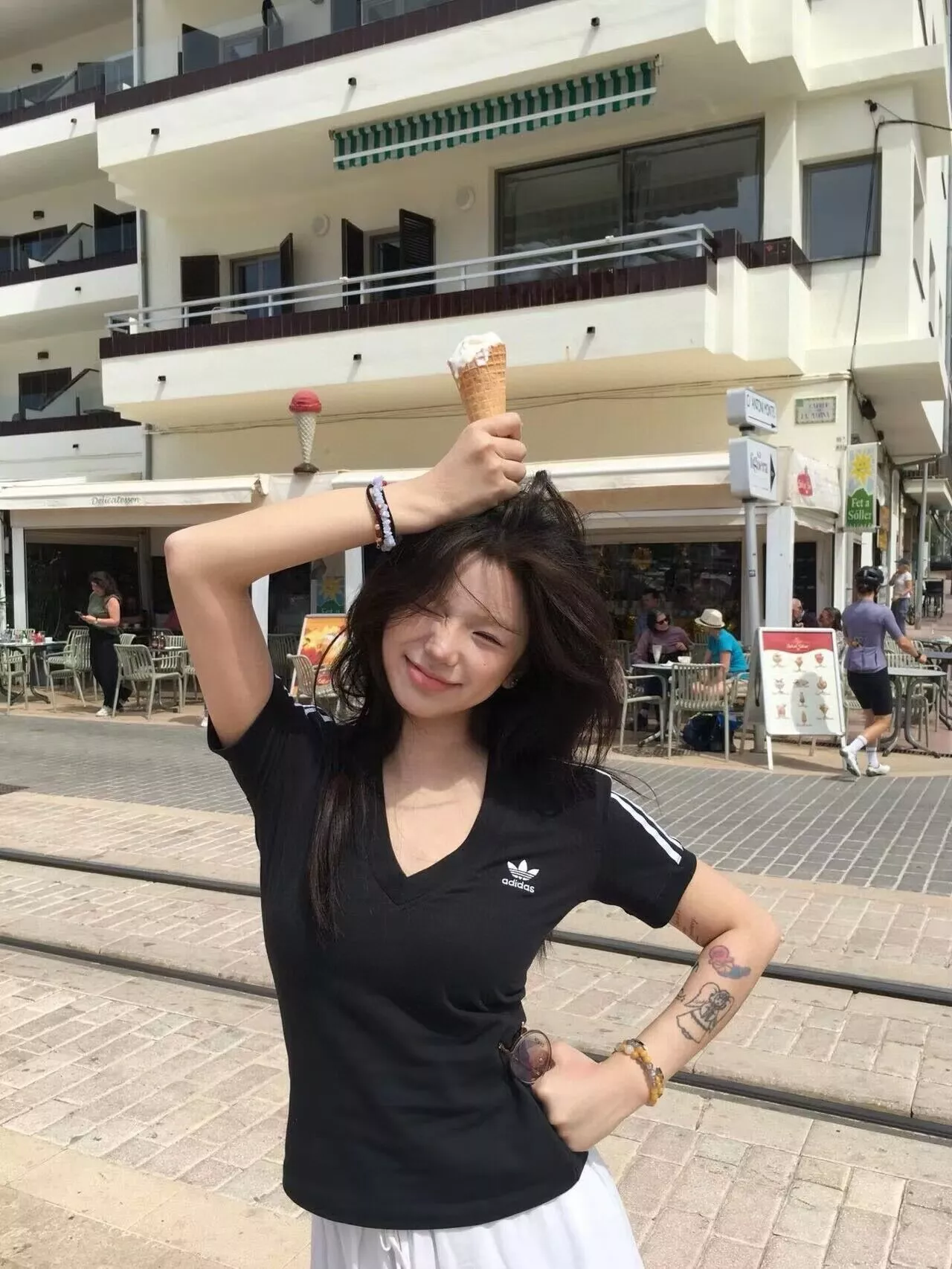 아디다스 브이넥 여성 반소매 티셔츠 상세 이미지 32