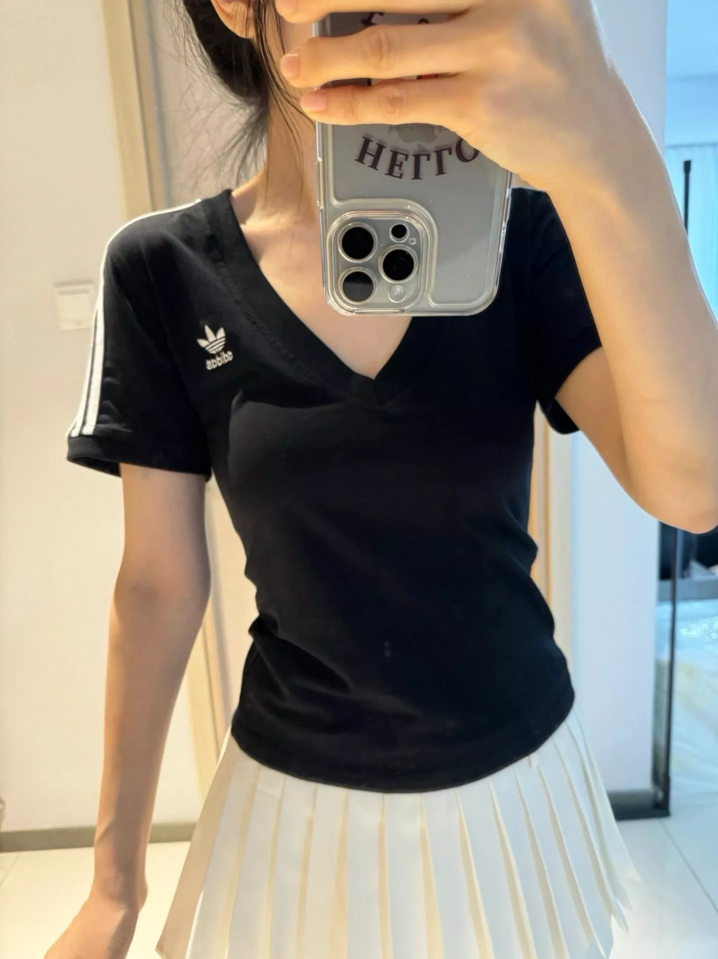 아디다스 브이넥 여성 반소매 티셔츠 상세 이미지 30