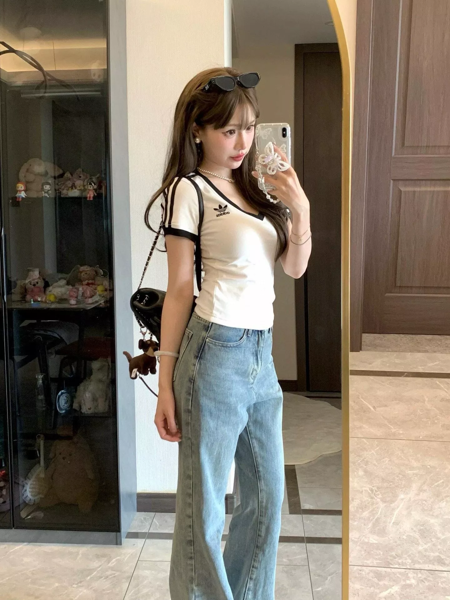 아디다스 브이넥 여성 반소매 티셔츠 상세 이미지 27