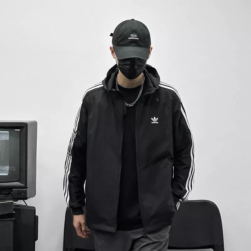 아디다스 삼선 자수 후드 자외선 차단 재킷 상세 이미지 15