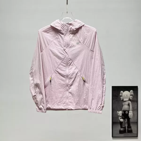 코오롱스포츠 버튼 디테일 후드 자외선 차단 재킷