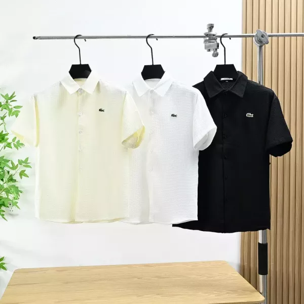 라코스테 남성 루즈핏 반소매 셔츠