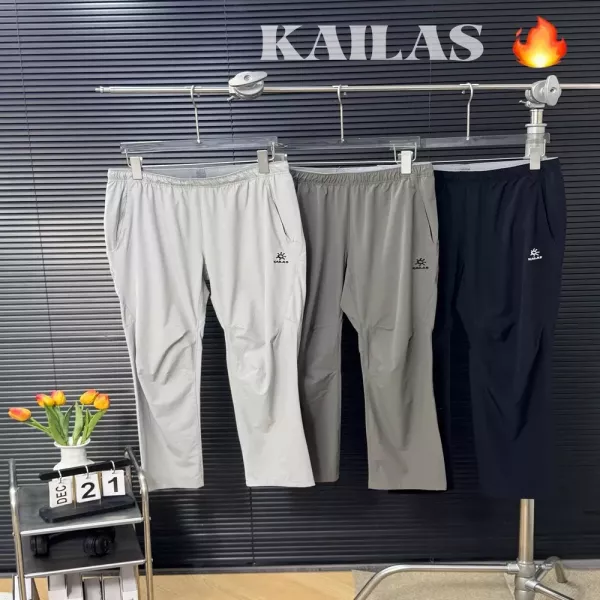 카일라스 경량 속건 자수 로고 아웃도어 캐주얼 팬츠