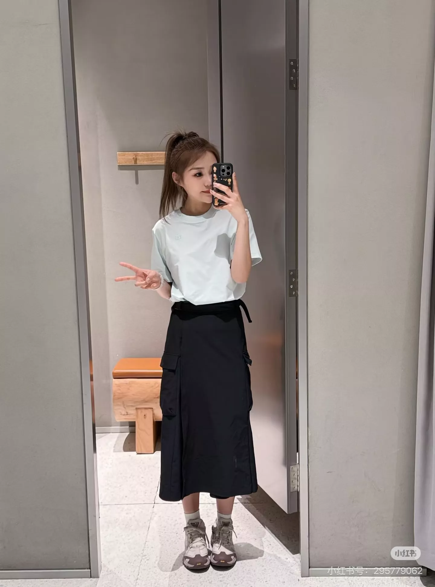 코오롱스포츠 여성용 소프트쉘 카고 롱 스커트 상세 이미지 34