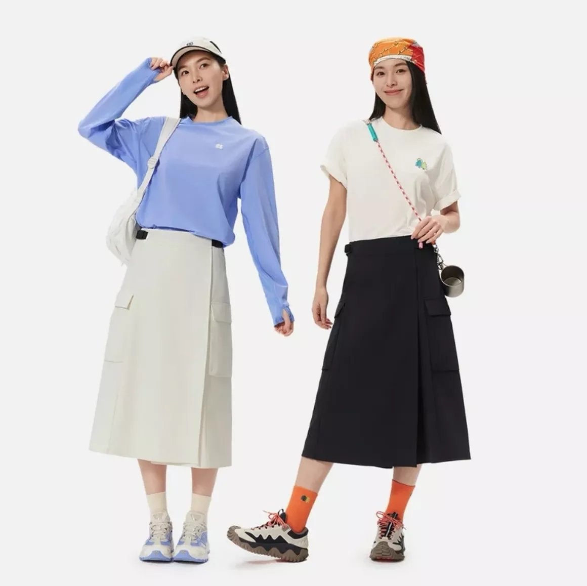 코오롱스포츠 여성용 소프트쉘 카고 롱 스커트 상세 이미지 26