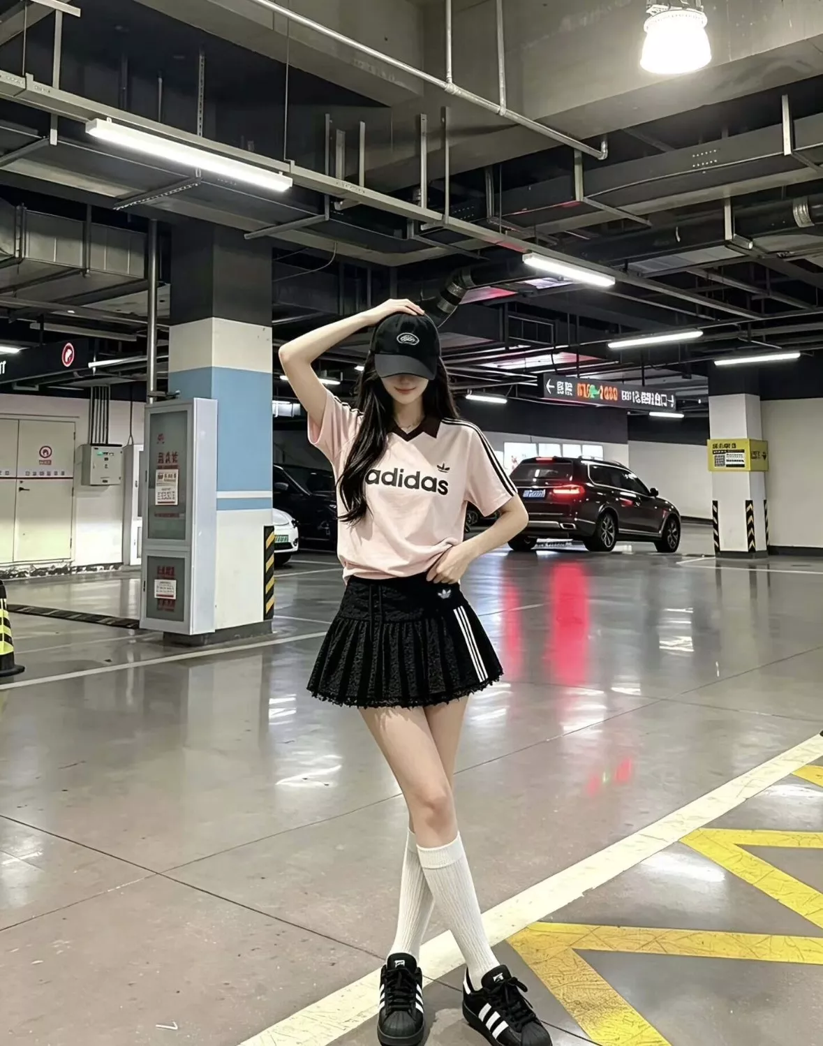 아디다스 복고 축구 유니폼 스타일 반소매 카라 티셔츠 상세 이미지 14