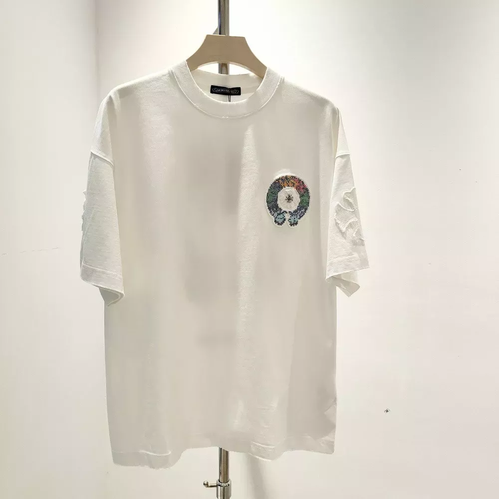 크롬하츠 워싱 코튼 커플 반소매 티셔츠