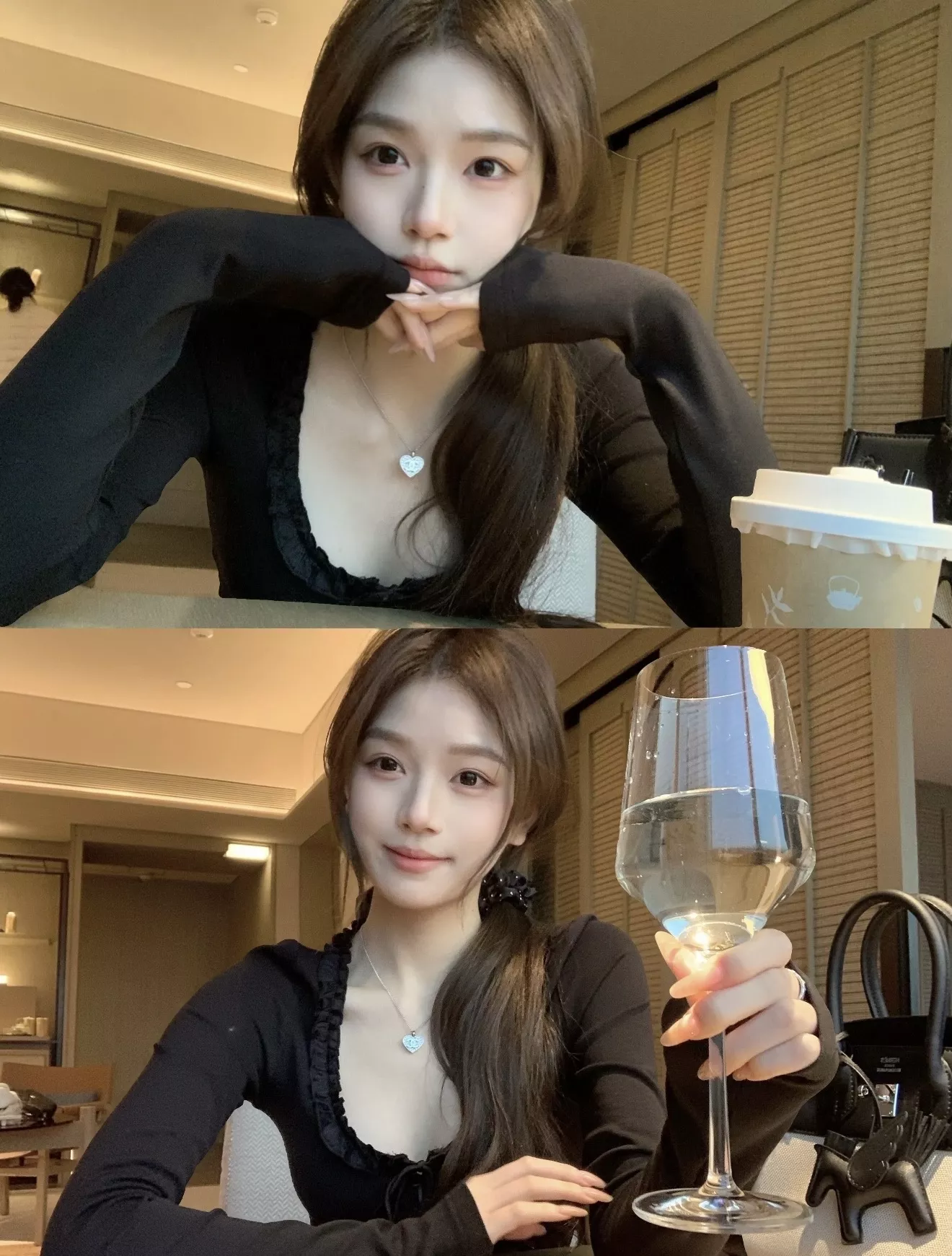 샤넬 풀 다이아 하트 더블C 목걸이 상세 이미지 20