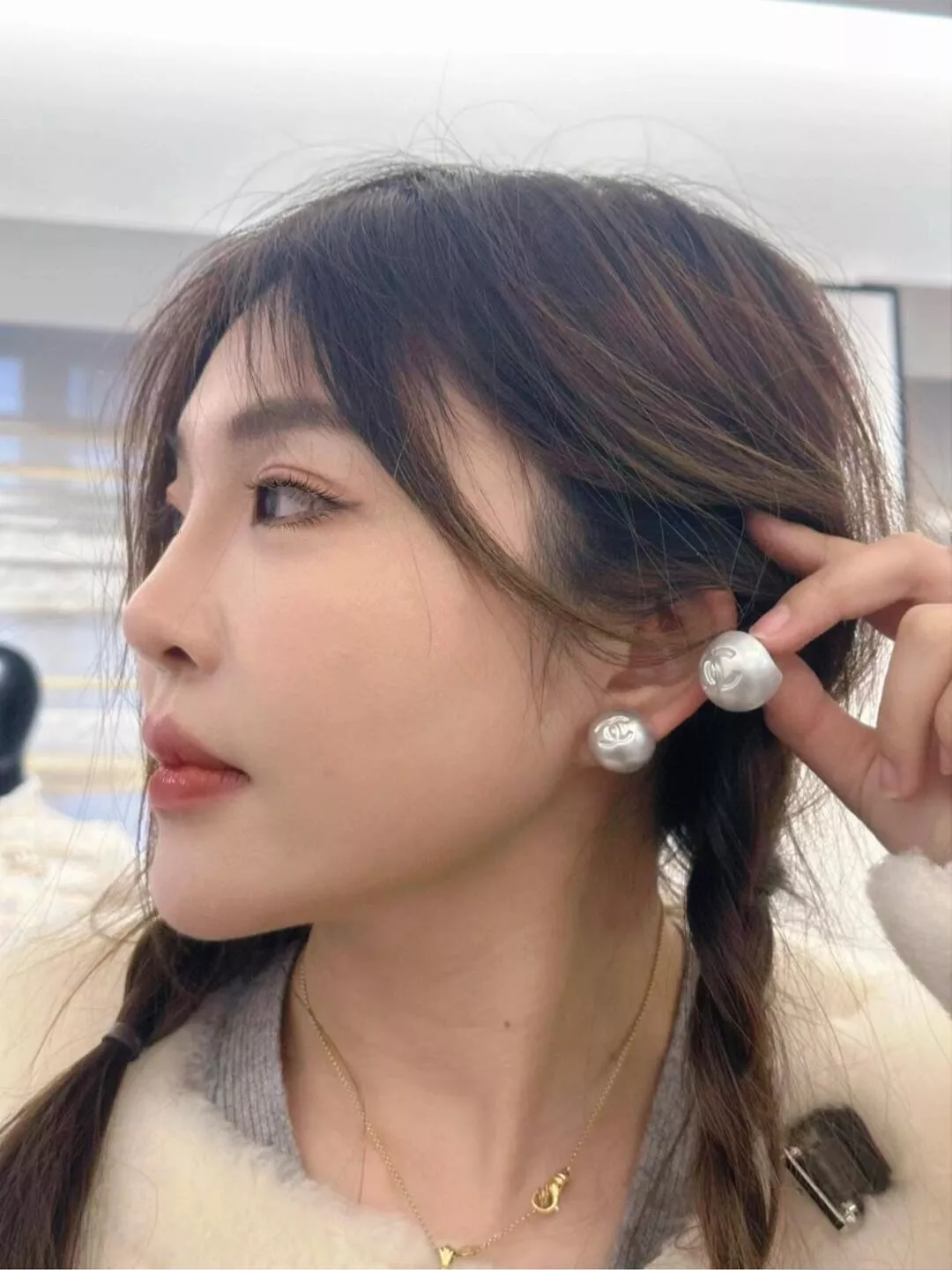 샤넬 진주 이어링 상세 이미지 23
