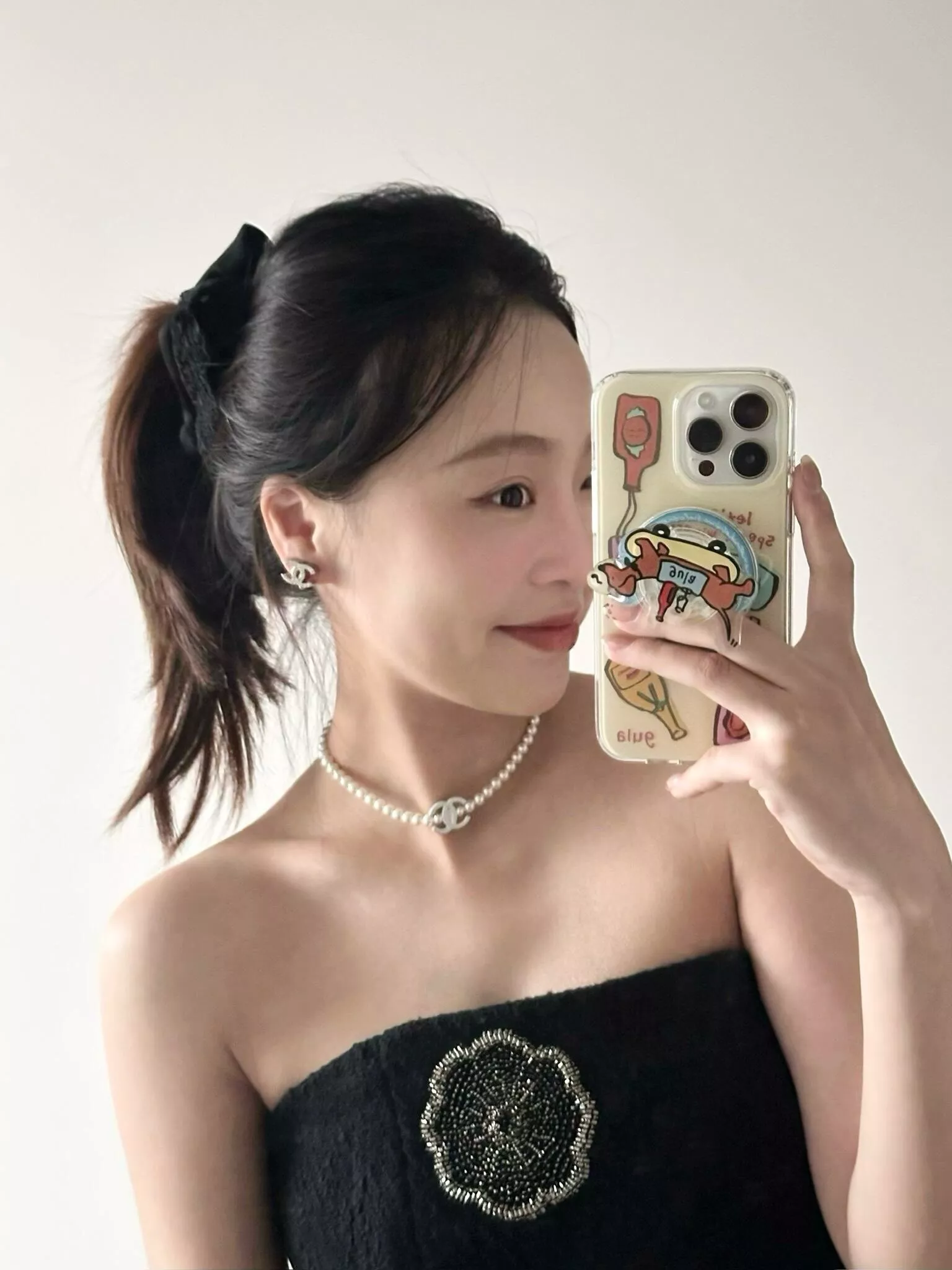 샤넬 진주 체인 초커 겸 목걸이 상세 이미지 44