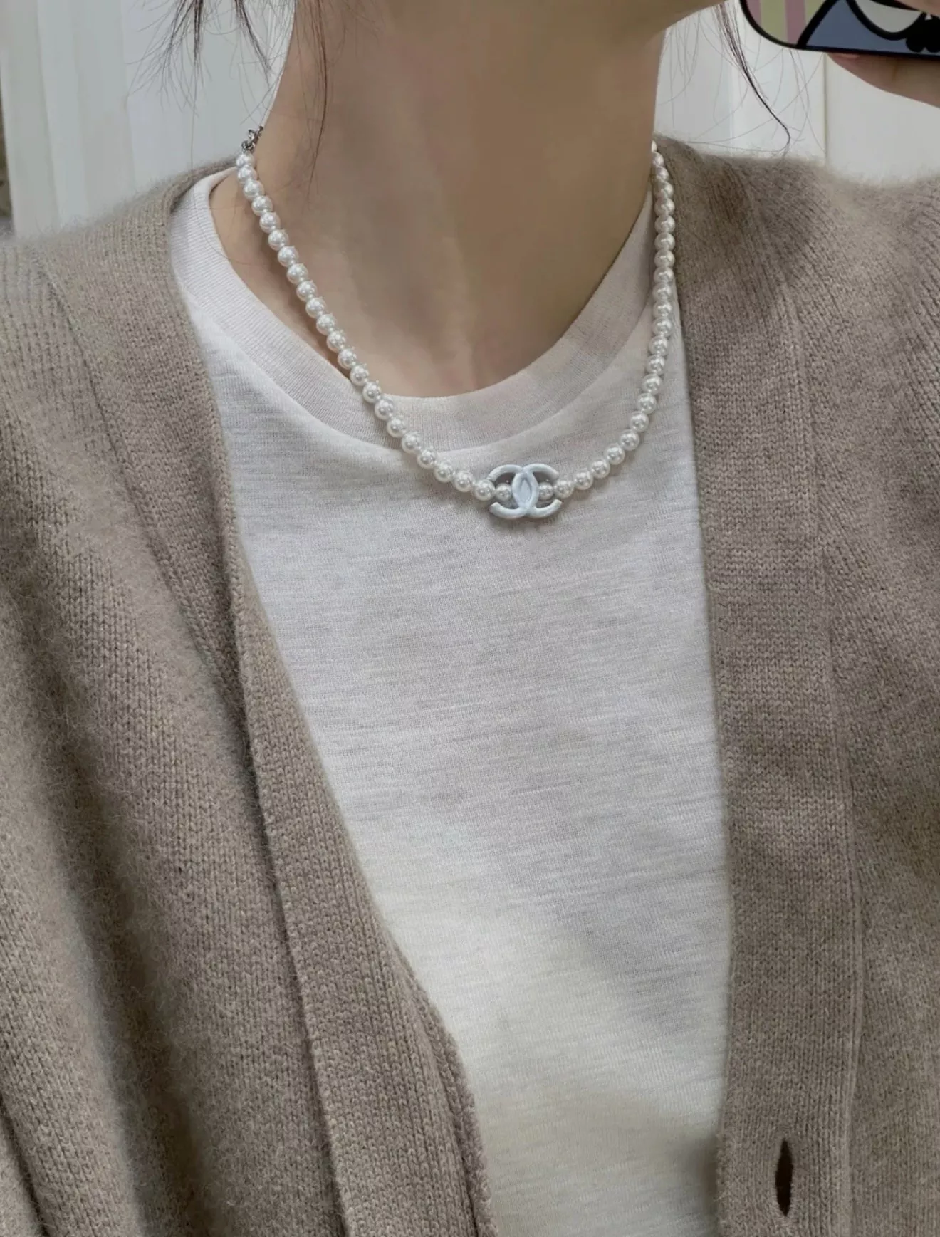 샤넬 진주 체인 초커 겸 목걸이 상세 이미지 26