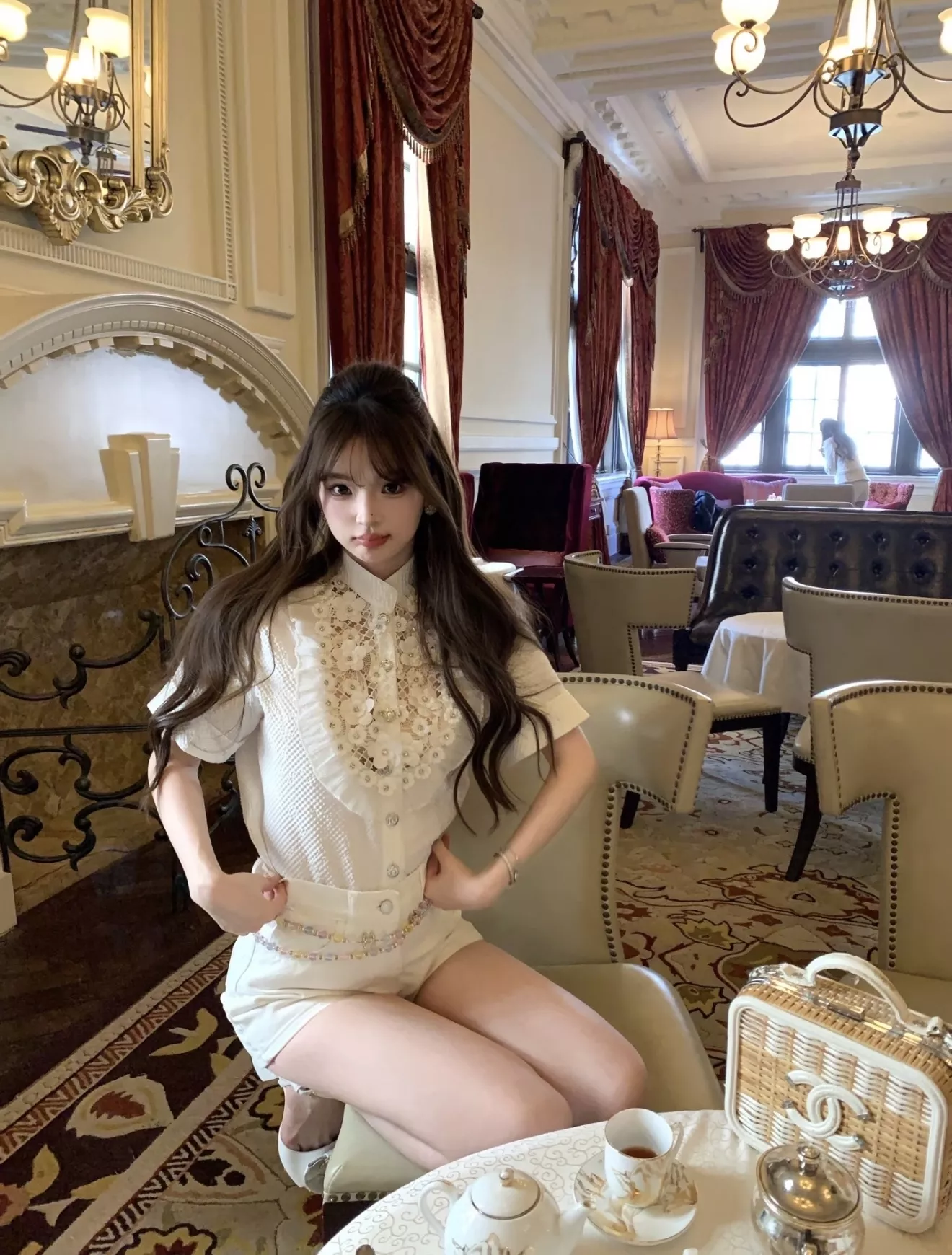 샤넬 컬러 크리스탈 더블 체인 벨트 상세 이미지 20