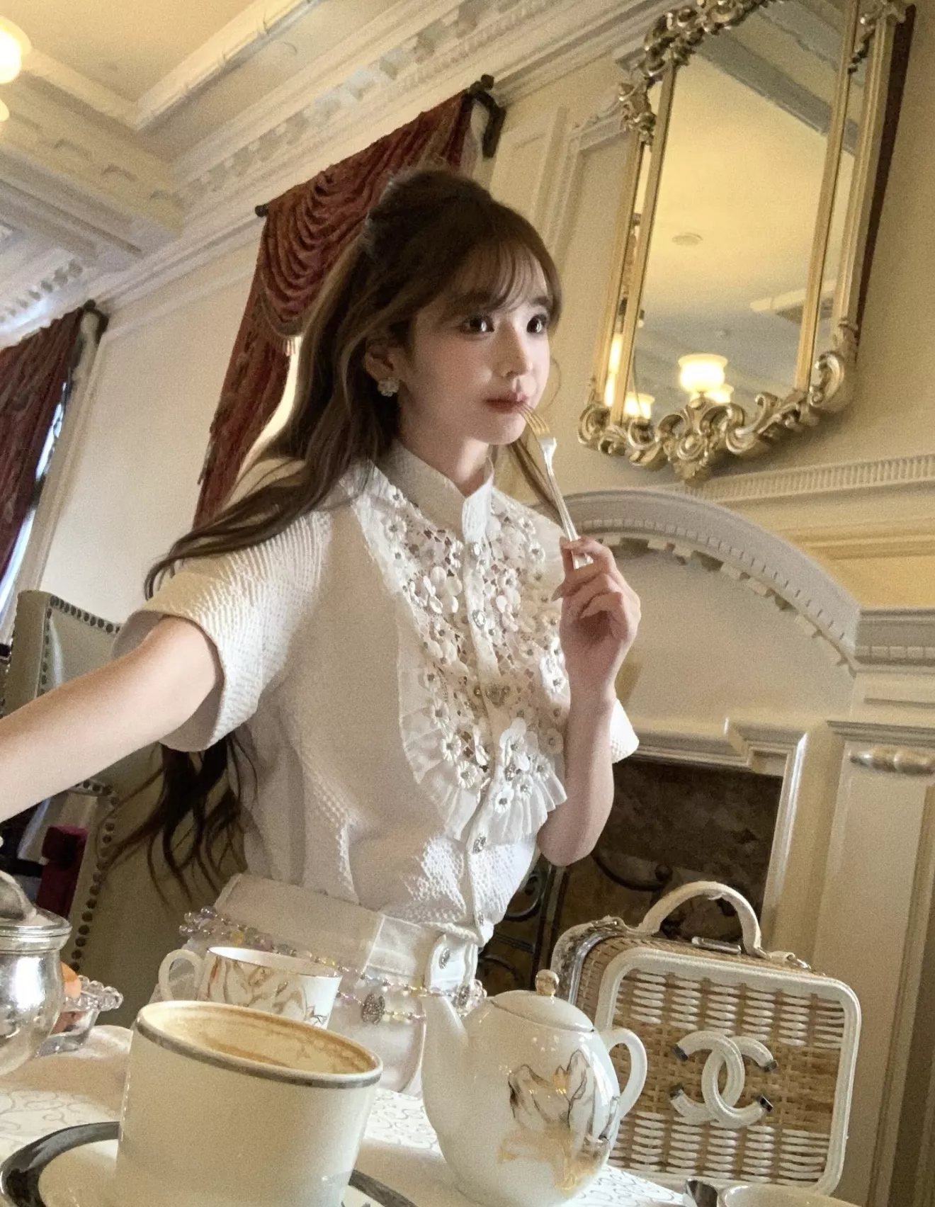 샤넬 컬러 크리스탈 더블 체인 벨트 상세 이미지 12