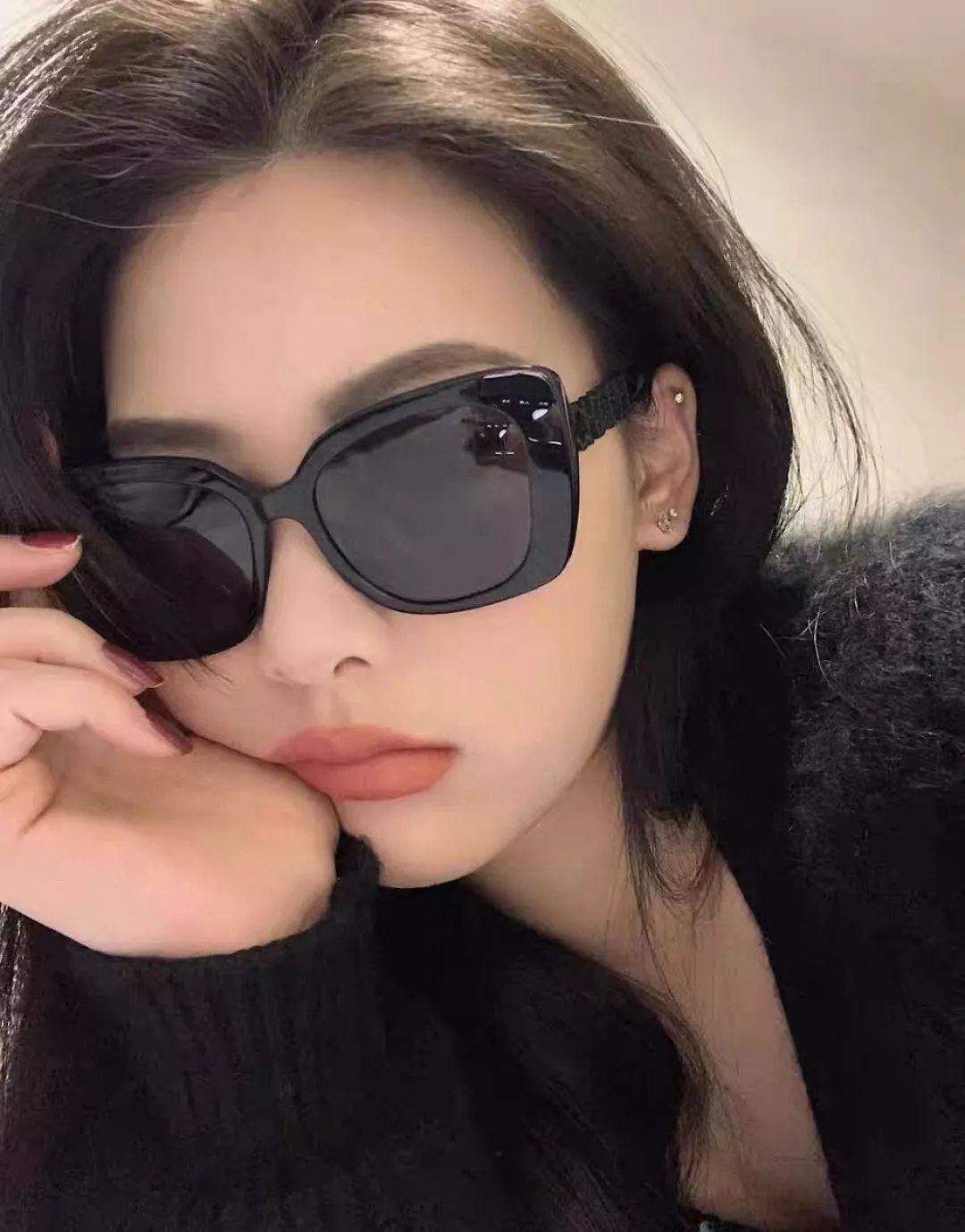 샤넬 아세테이트 스퀘어 마이크로 캣아이 선글라스 상세 이미지 37