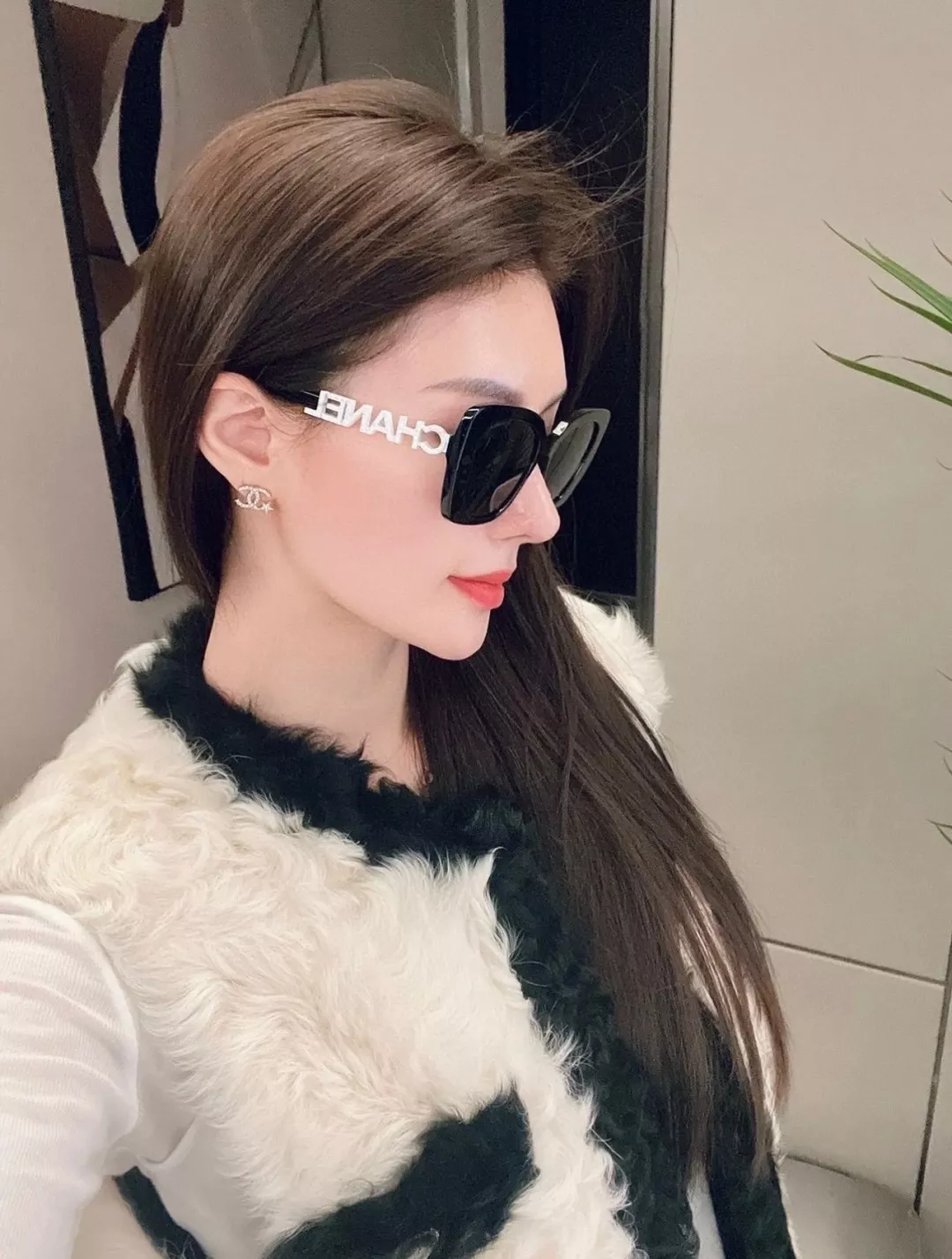 샤넬 아세테이트 스퀘어 마이크로 캣아이 선글라스 상세 이미지 49
