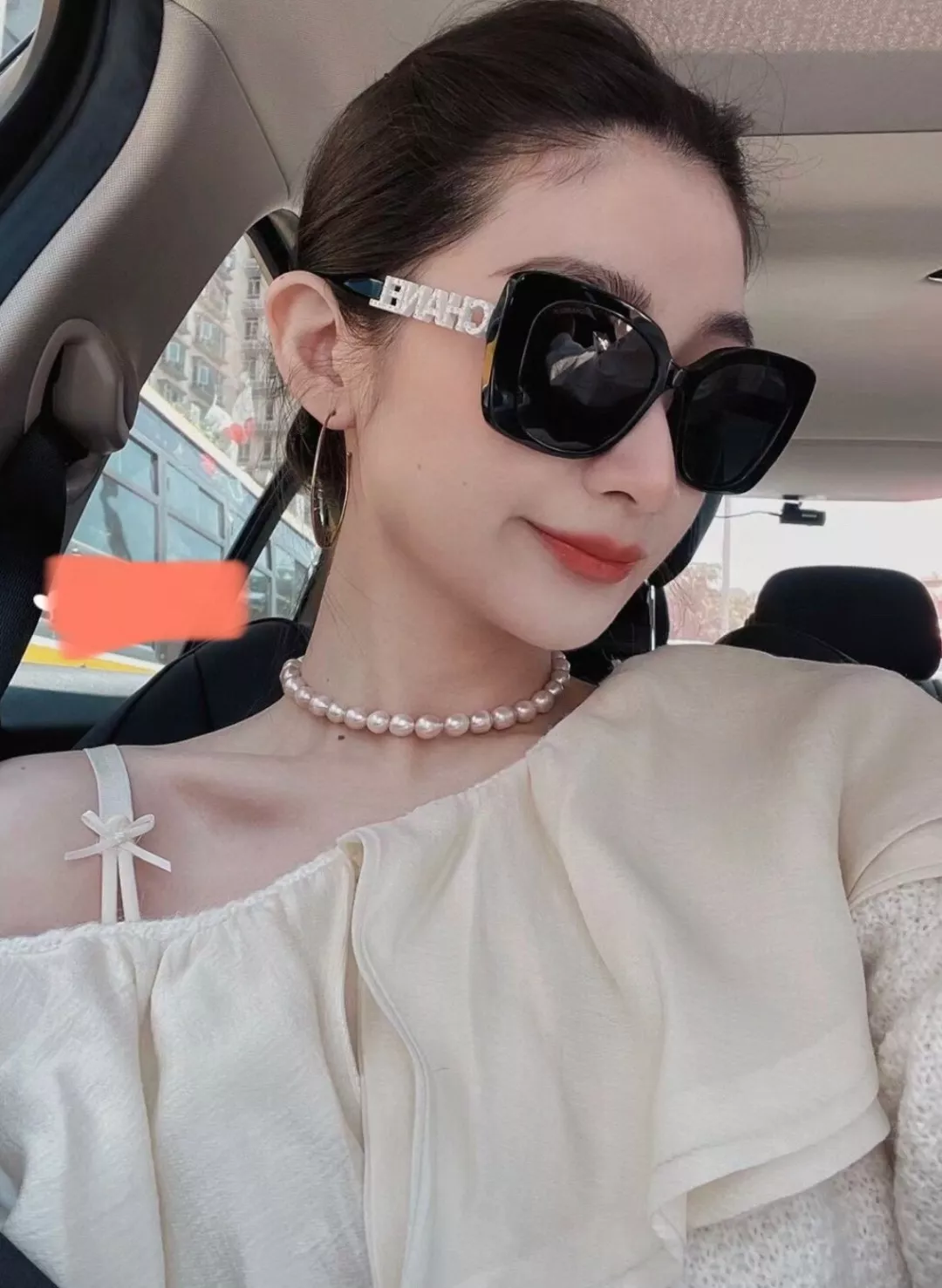 샤넬 아세테이트 스퀘어 마이크로 캣아이 선글라스 상세 이미지 46