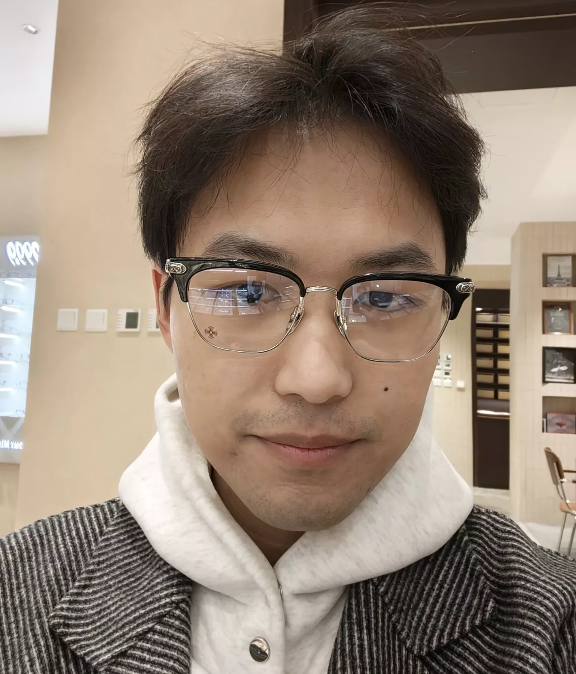 크롬하츠 반무테 브로우라인 광학 안경테 상세 이미지 66