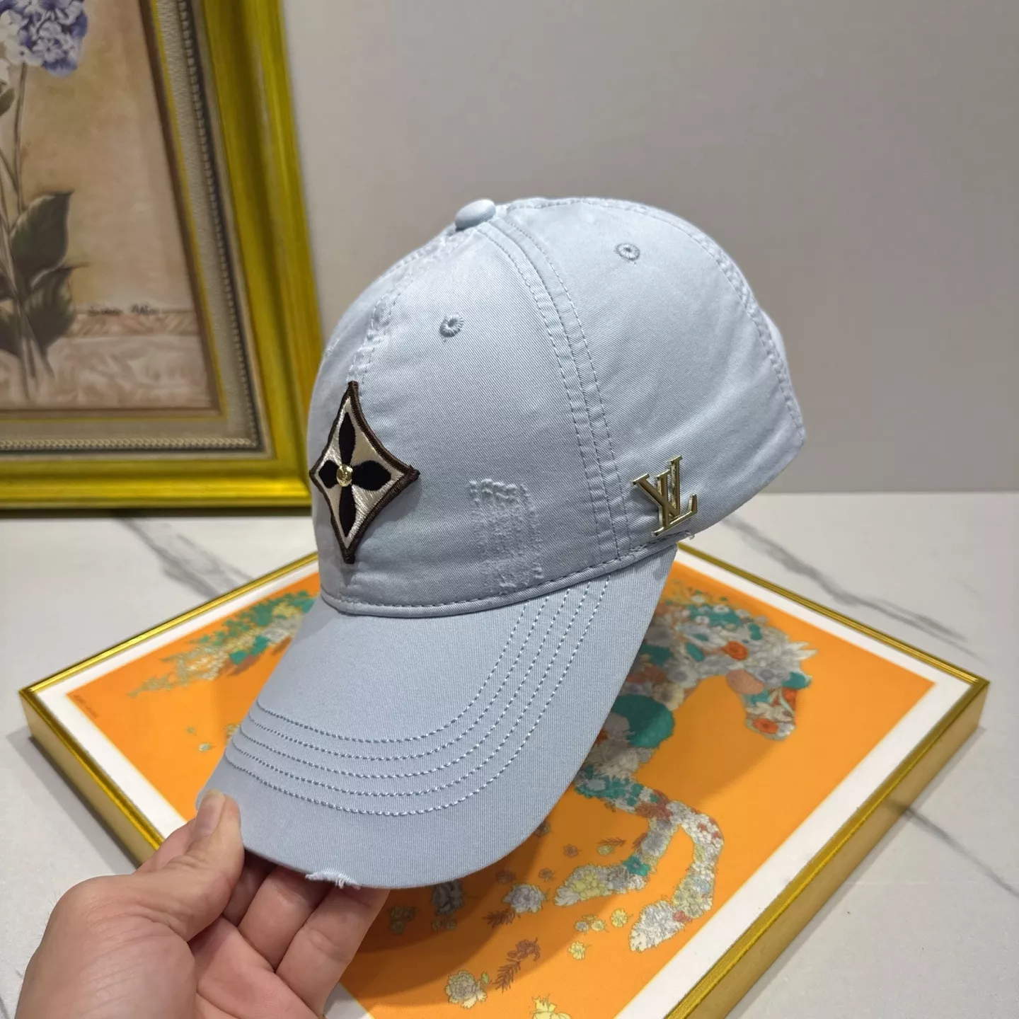 루이비통 순면 볼캡 상세 이미지 6
