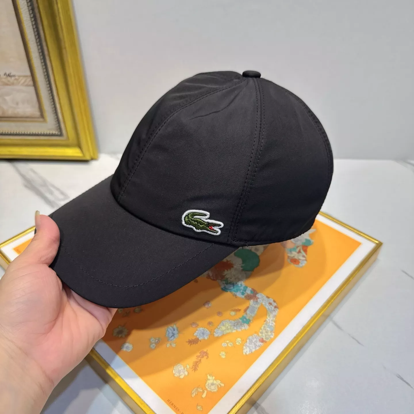 라코스테 악어 로고 볼캡 상세 이미지 6
