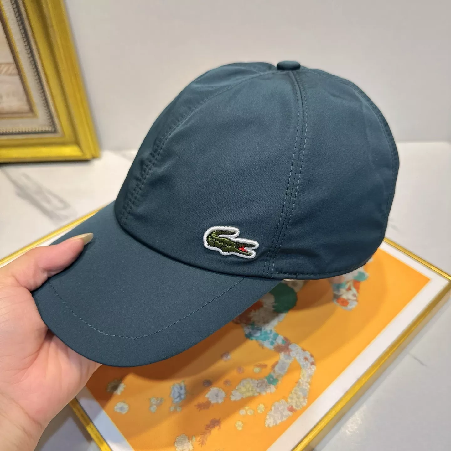 라코스테 로고 포인트 볼캡 상세 이미지 6