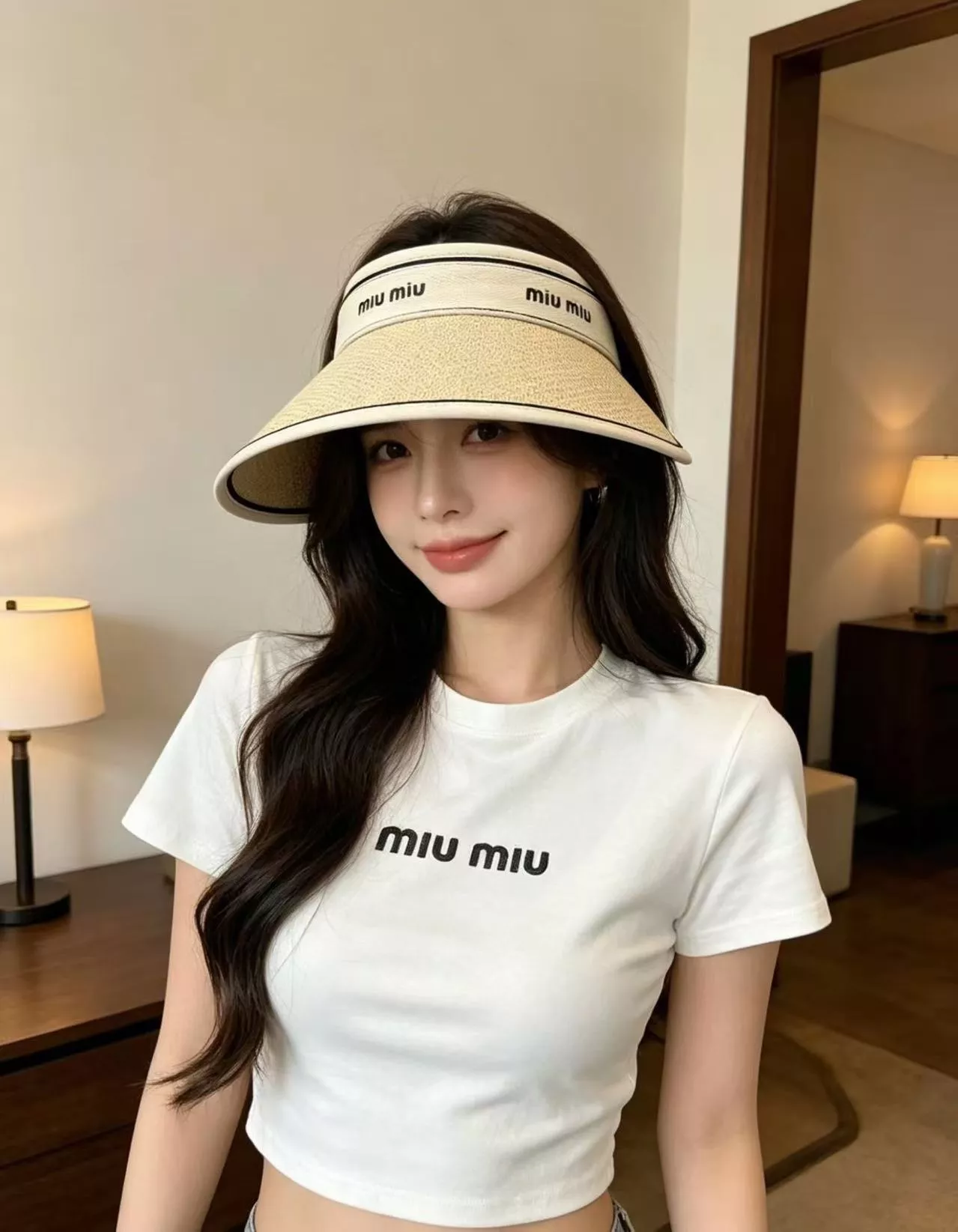 미우미우 여름용 오픈탑 썬캡 상세 이미지 8