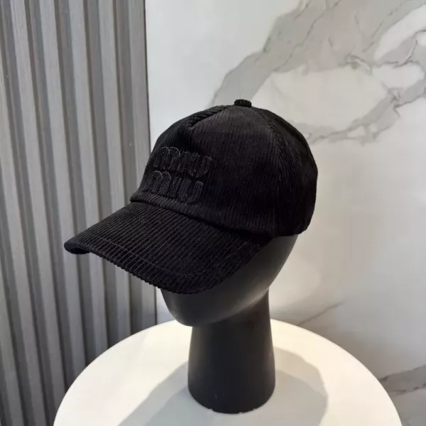 미우미우 코듀로이 베이스볼 캡