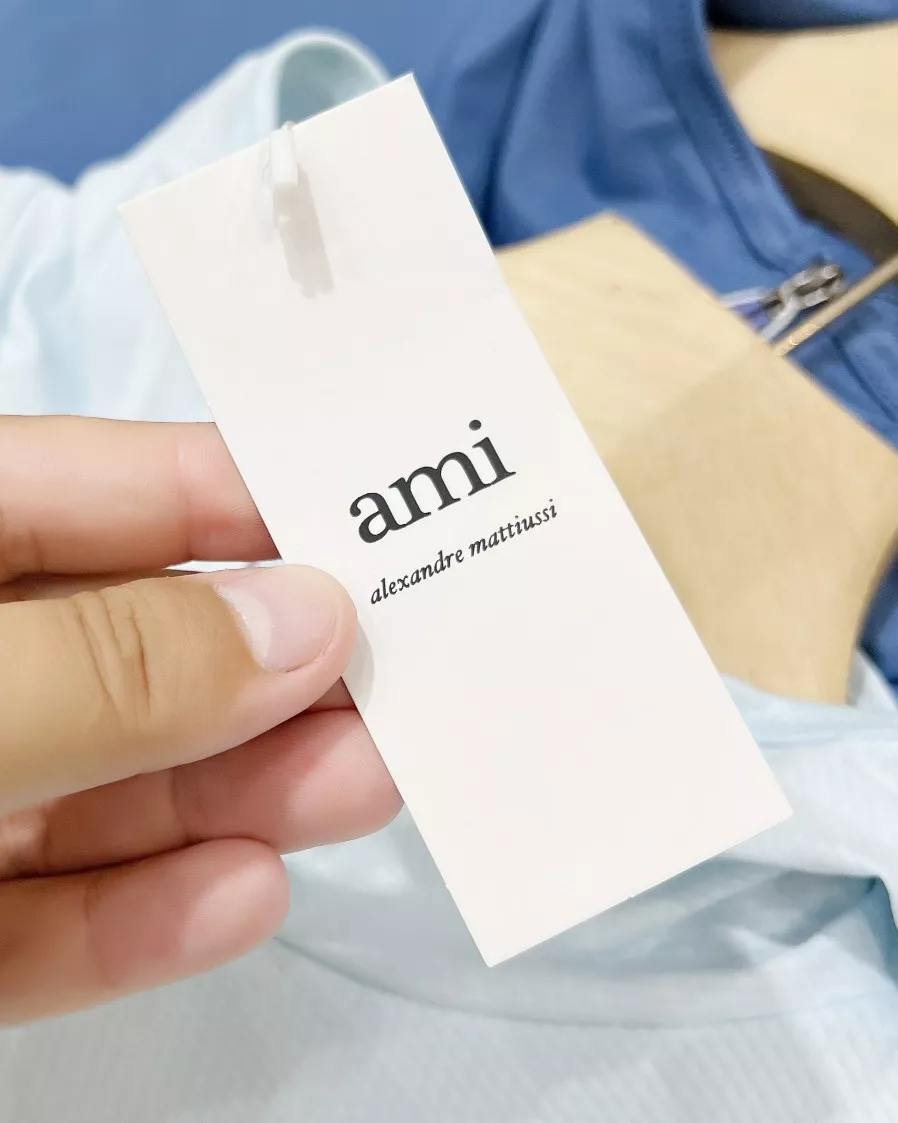 아미 하트 자수 포인트 아이스 실크 후드 집업 재킷 상세 이미지 7