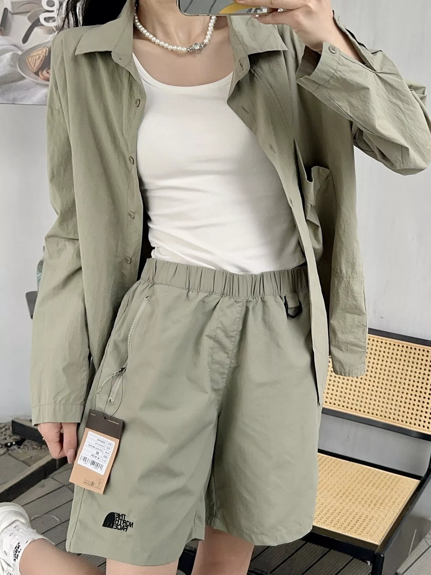 노스페이스 자수 로고 아웃도어 숏팬츠 상세 이미지 10