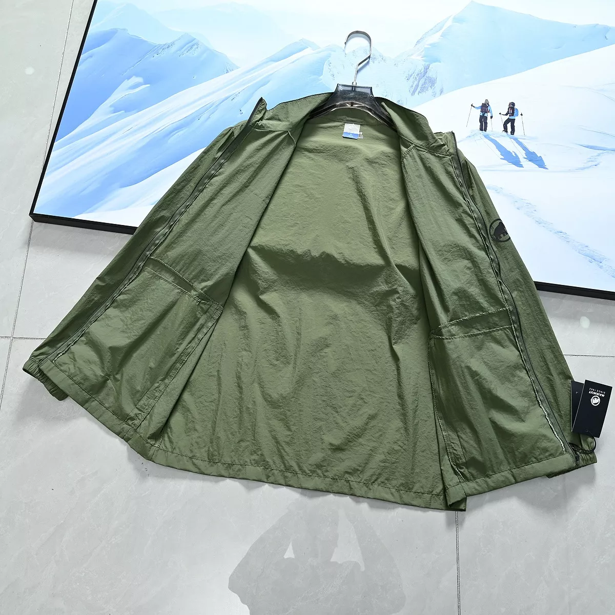 마무트 남녀공용 아웃도어 스탠드넥 자외선 차단 재킷 상세 이미지 10