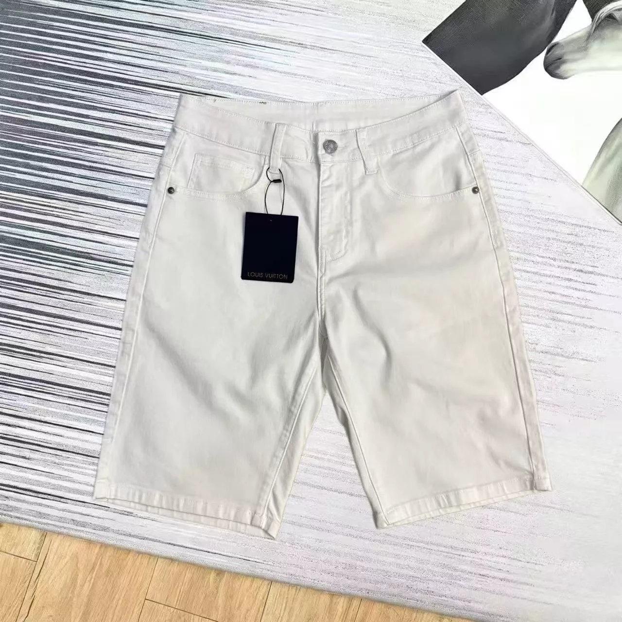 루이비통 데님 하프 팬츠 상세 이미지 3