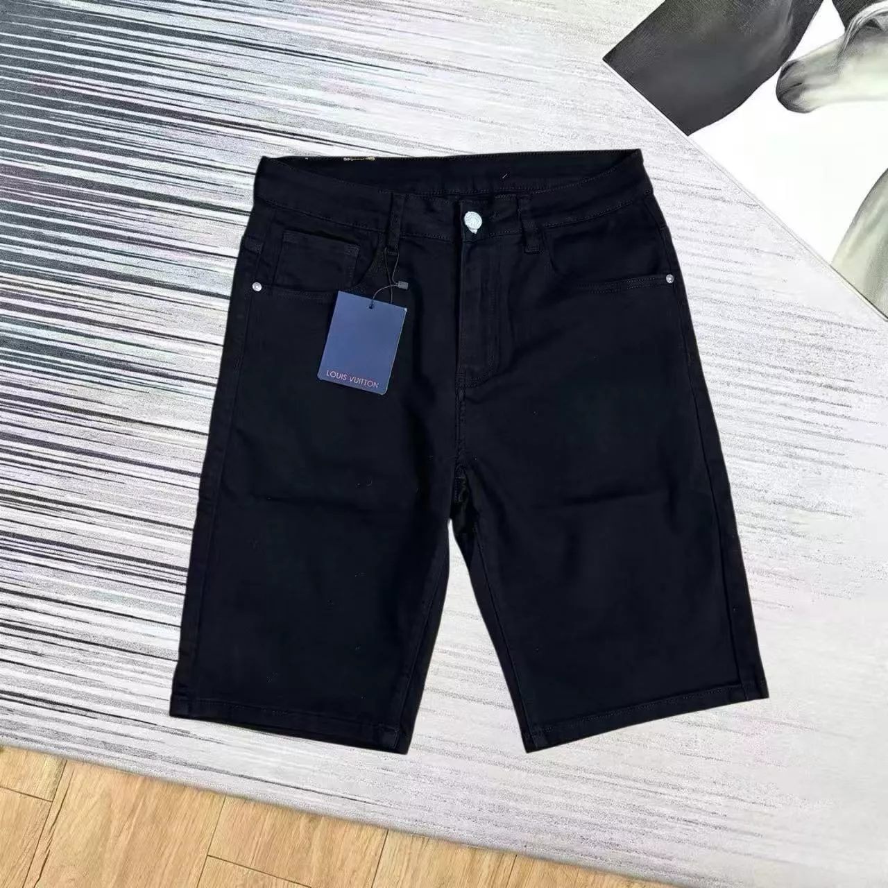 루이비통 데님 하프 팬츠 상세 이미지 2