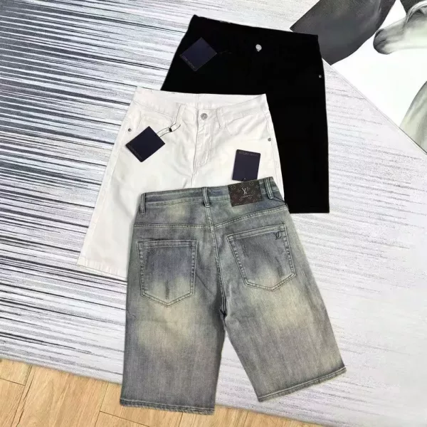 루이비통 데님 하프 팬츠