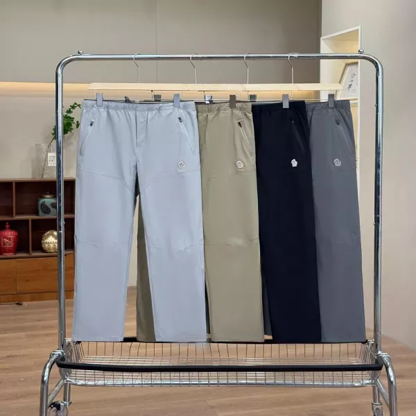 몽클레어 아웃도어 무드의 남성용 캐주얼 롱 팬츠