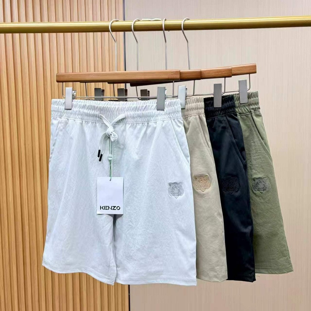 겐조 타이거 자수 속건 스트레치 하프 팬츠