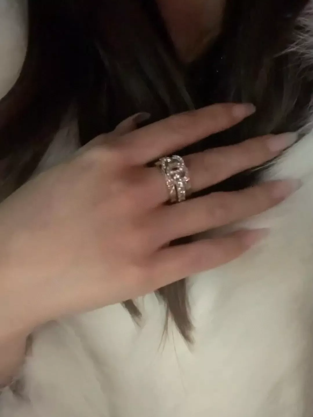 샤넬 삼중 레이어드 반지 세트 상세 이미지 23