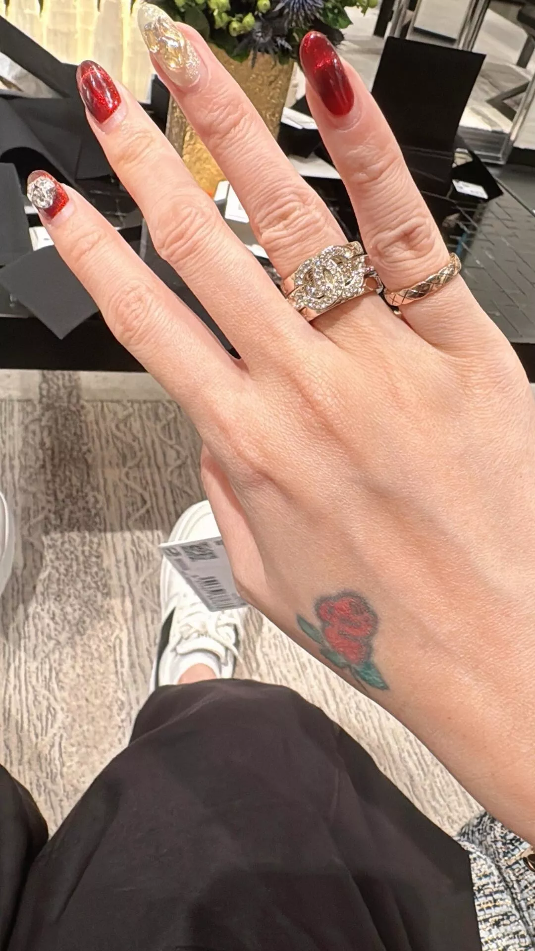샤넬 삼중 레이어드 반지 세트 상세 이미지 22