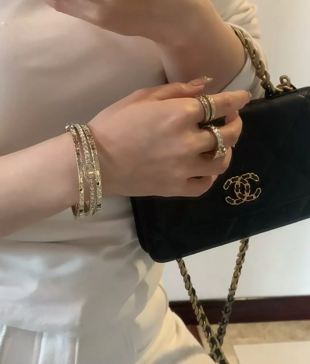 샤넬 삼중 레이어드 반지 세트 상세 이미지 40