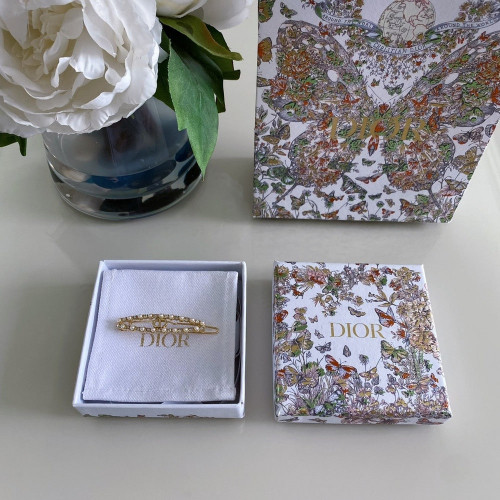 디올 진주 크리스탈 CD 헤어핀