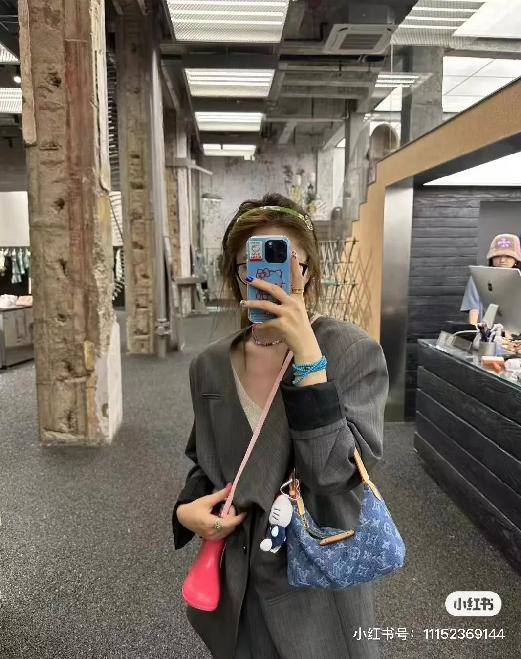 루이비통 데님 숄더백 상세 이미지 13