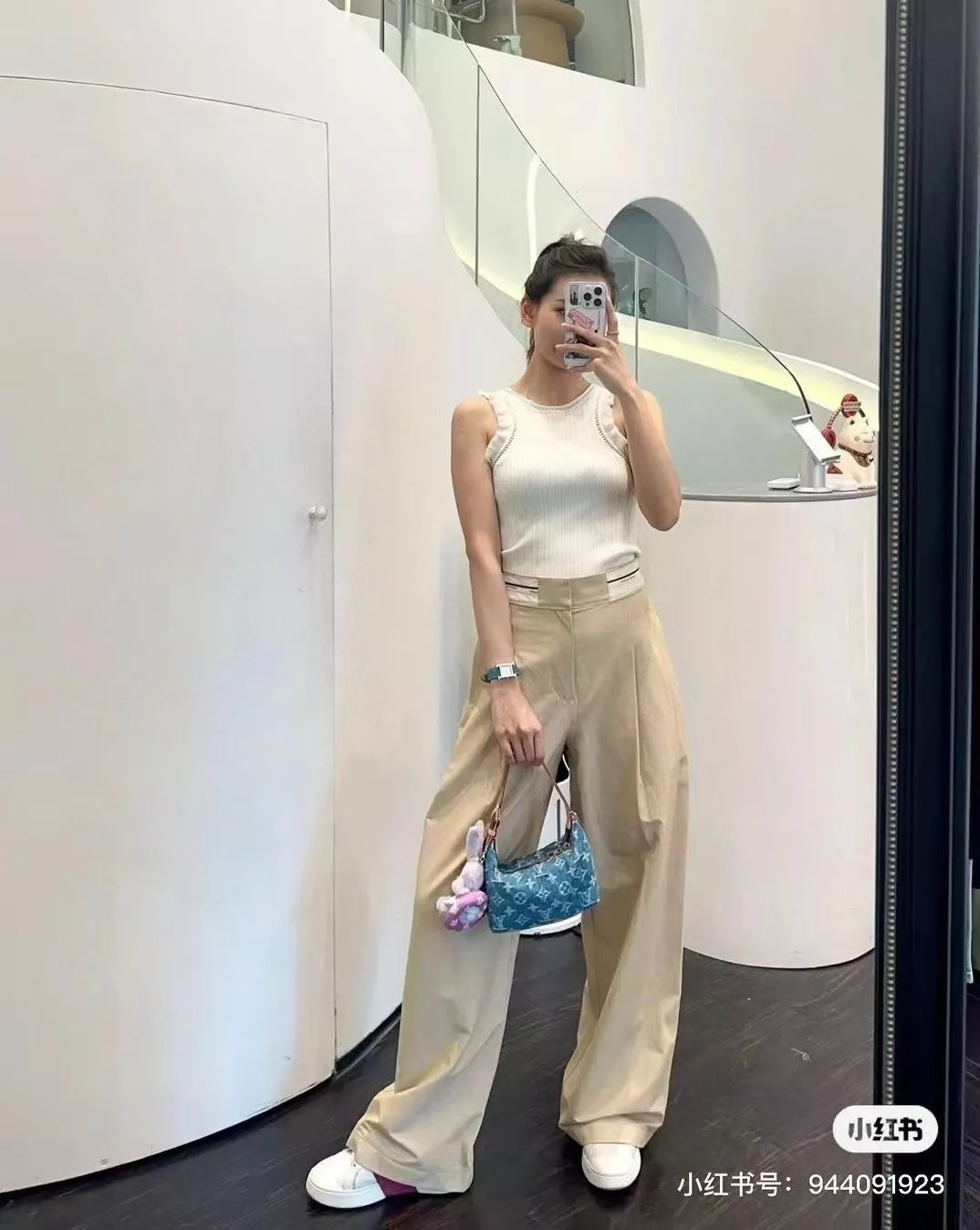 루이비통 데님 숄더백 상세 이미지 16