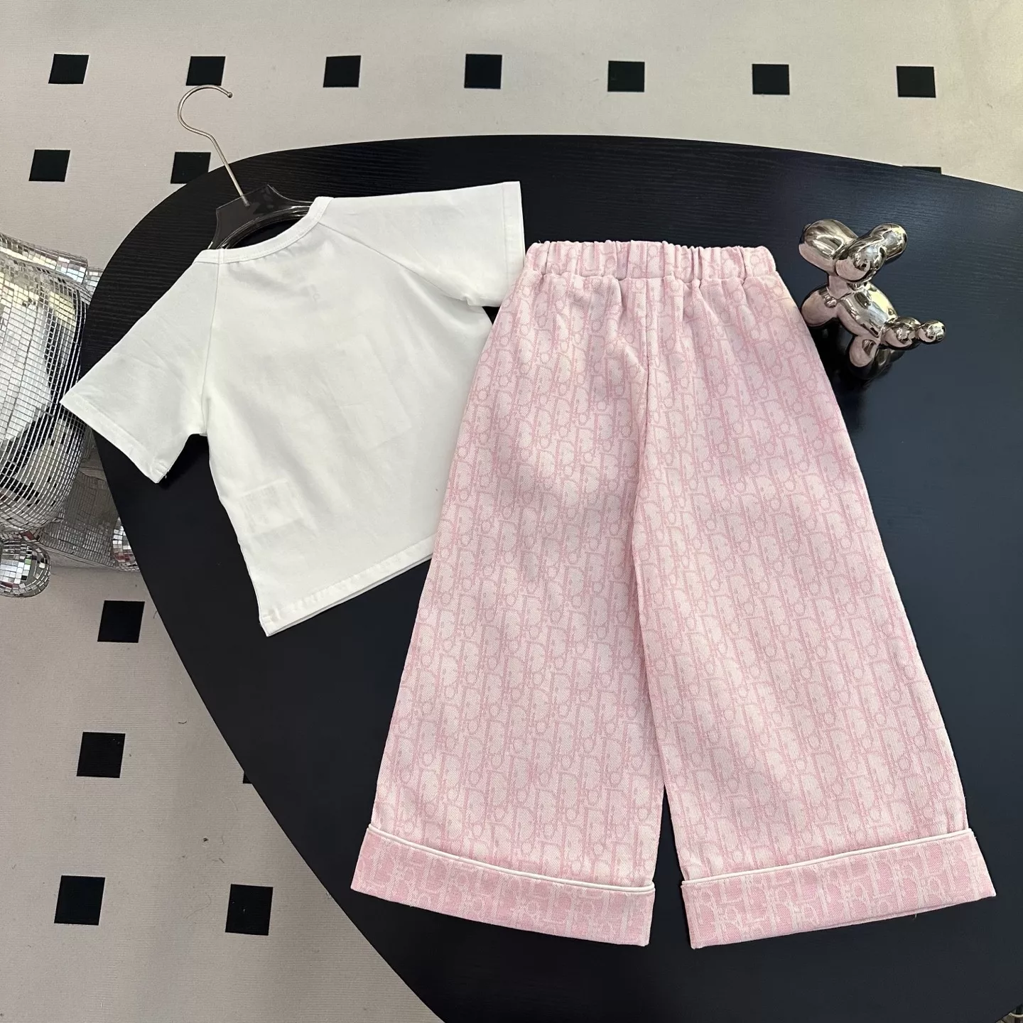디올 아동 데님 팬츠 세트 상세 이미지 3