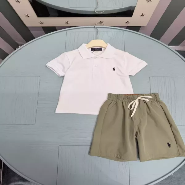 랄프로렌 아동 카라 상의 반바지 세트
