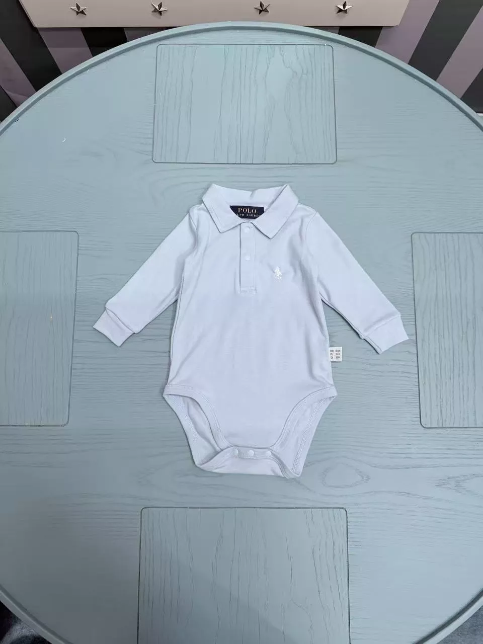 랄프로렌 유아용 카라 바디수트 상세 이미지 1