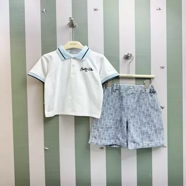 디올 아동 반소매 상하의 세트