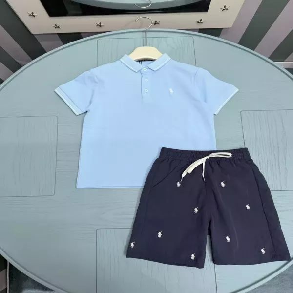 랄프로렌 아동 카라 반소매 상하의 세트