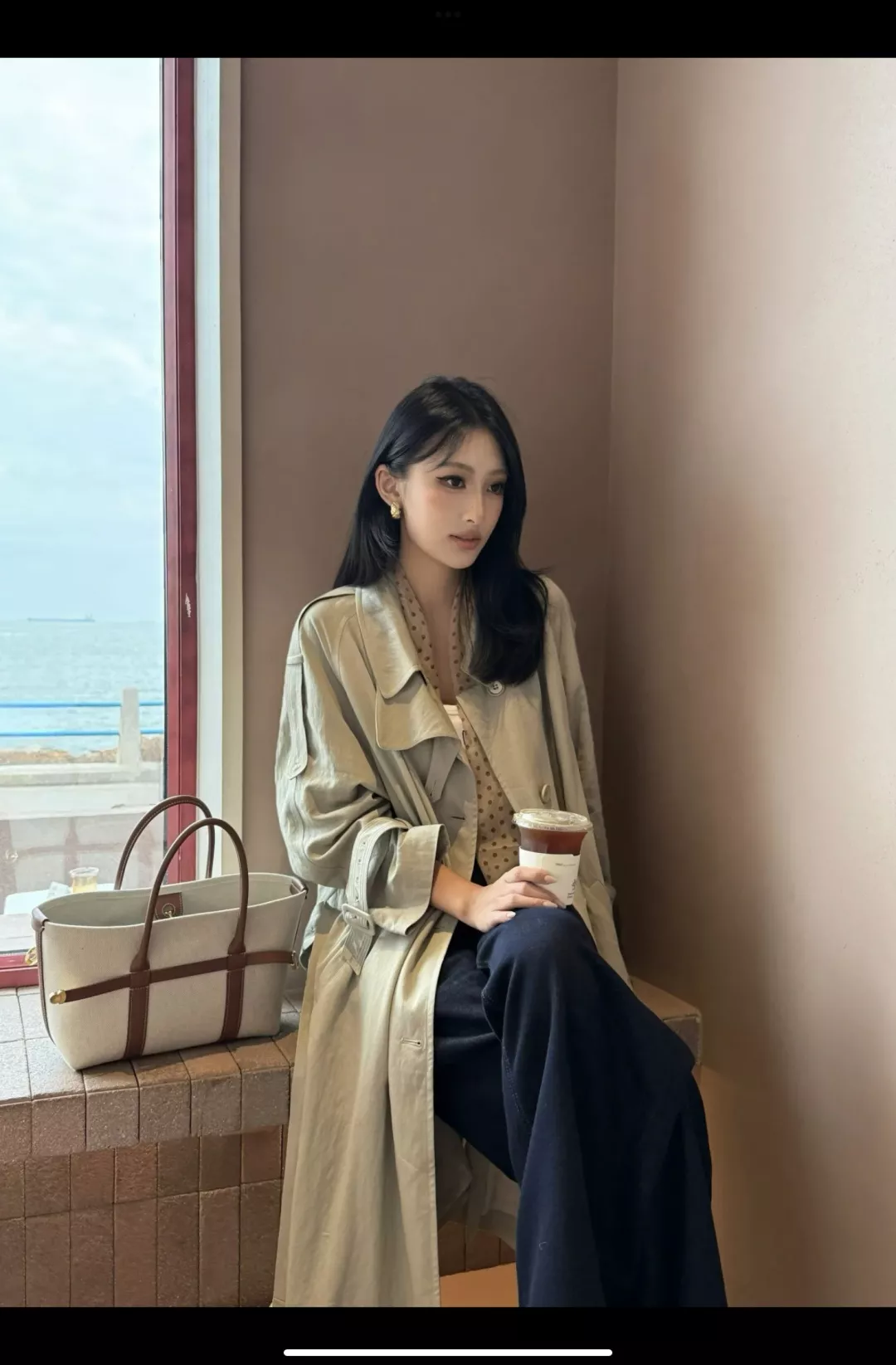 로로피아나 캔버스 배색 쇼퍼백 상세 이미지 19