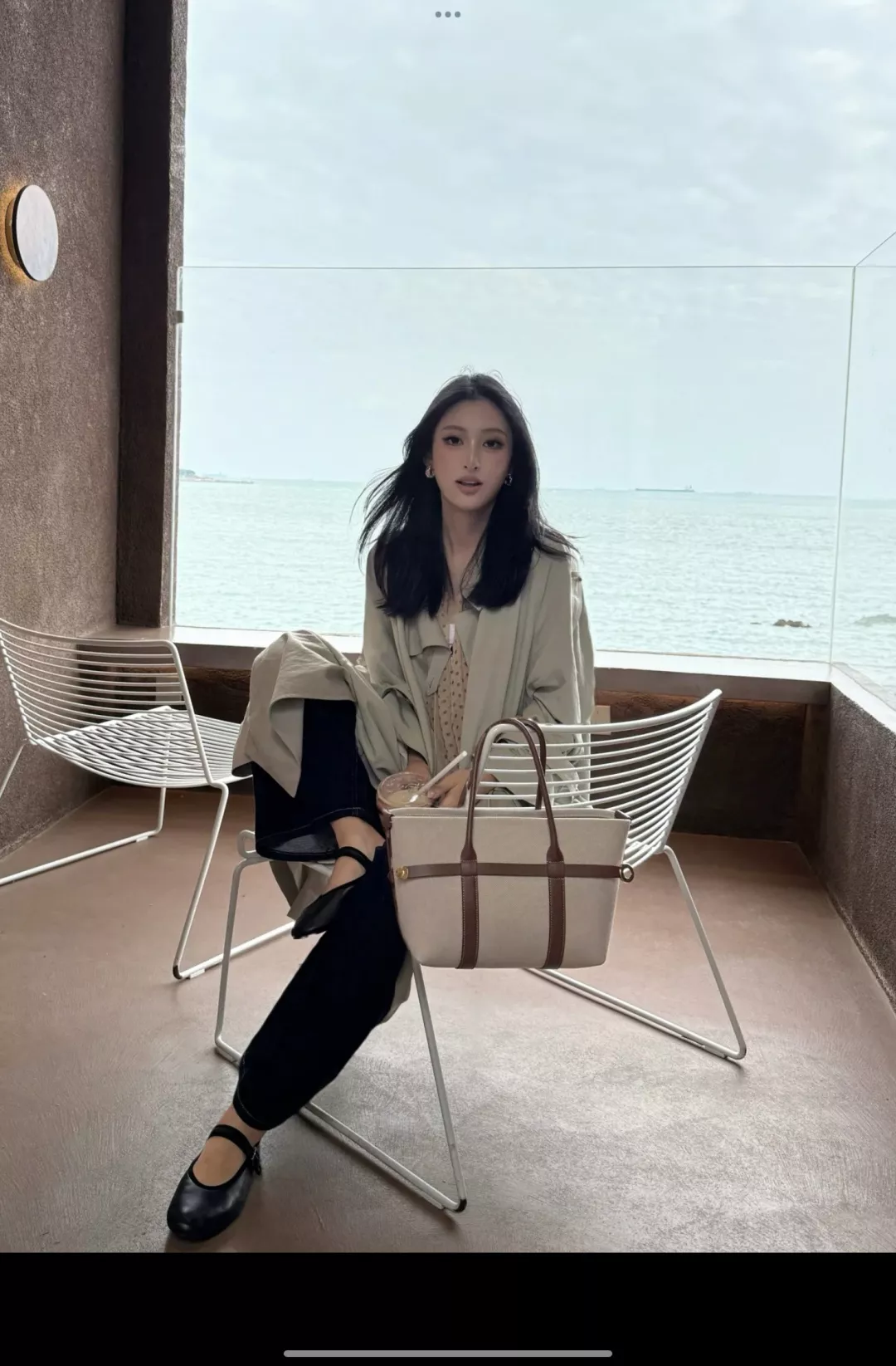 로로피아나 캔버스 배색 쇼퍼백 상세 이미지 21