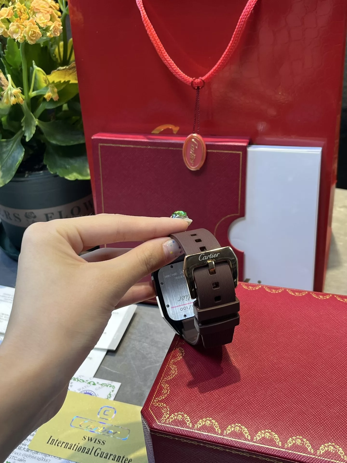 까르띠에 초박형 메탈 손목시계 상세 이미지 7