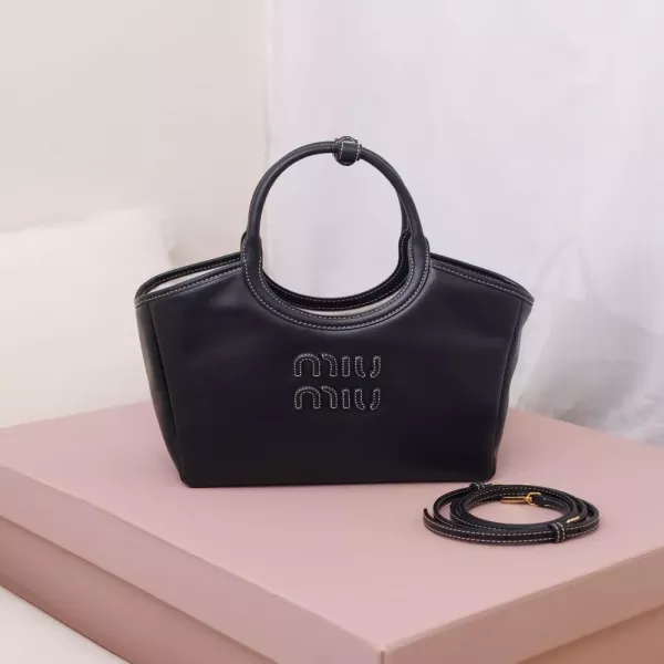 미우미우 아이비 가죽 토트백